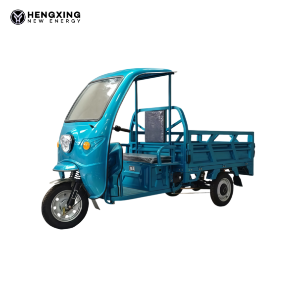 HengXing Battery Cargo Rickshaw – Open Cargo Bed for Agriculture & Trade