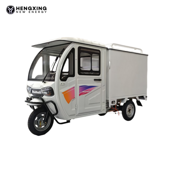 HengXing Battery Operated Enclosed Delivery Trike – Ideal for Urban Logistics