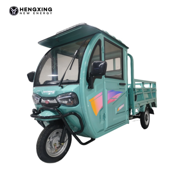 HengXing 3-Wheel Electric Transport Vehicle with Open Cargo Bed