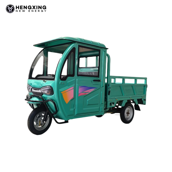 HengXing Electric Open-Bed Tricycle for Building Materials Transport