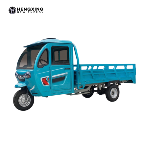 HengXing Rugged Electric Trike with Cabin and Large Rear Cargo Bed